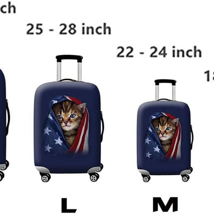 Suitcase Protective Bag Luggage Suitcase Cover Fits 18-32 Inch Suitcases Cat B Cat B XL.