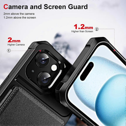 Horizontal Flip Card Slot Leather Phone Case For iPhone 14 Plus.