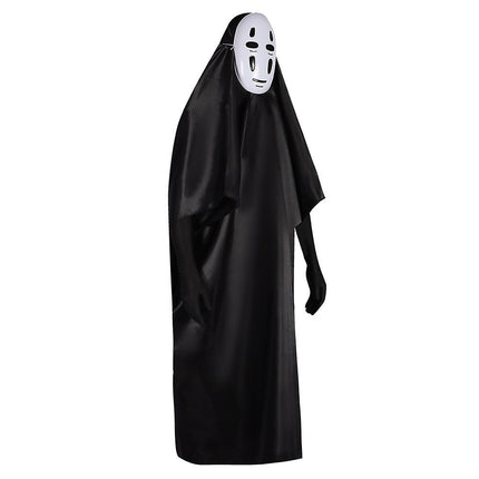 Cosplay Costume Spirited Away No Face Kaonashi Cosplay Costume Halloween Decoration Party Costume Mask Clothing Gloves Set Gifts_yux.