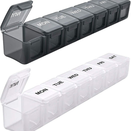 pcs Oversized Weekly Pill Organizer Box 2-pack, You Can Carry The Daily Pill Box Oversized Every Week Medicine Box.
