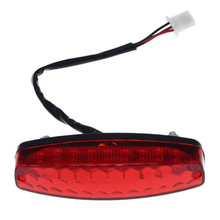 Motorcycle Tail Light Stop Brake Light 12V Red Taillight Brake Tail Light for ATV Off-Road Motorcycle Tail Light Red.