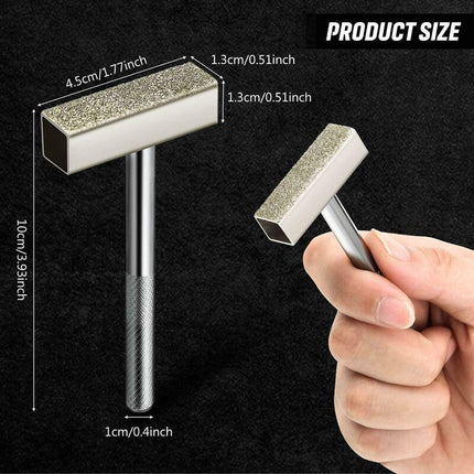 3pcs Diamond Grinding Wheel Sharpeners, Bench Grinding Wheel Sharpener Tool for Sharpening Deburring Wheels, Silver.