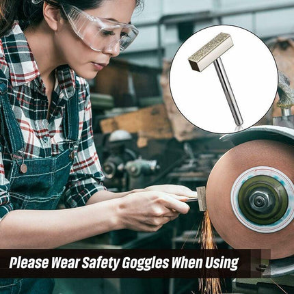 3pcs Diamond Grinding Wheel Sharpeners, Bench Grinding Wheel Sharpener Tool for Sharpening Deburring Wheels, Silver.