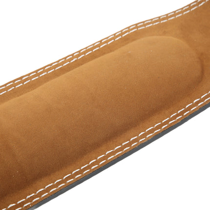 Weight belt for weightlifting, wide sports belt for waist support, fitness belt for rowing, squats, deadlifts, black.