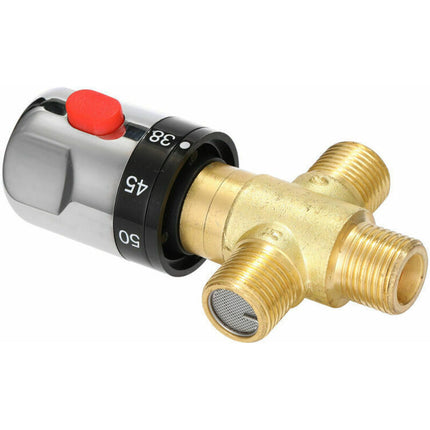 Adjustable Thermostatic Bathroom Faucet, Brass, Water Mixer, Hot/Cold Water, Temperature Control Valve.