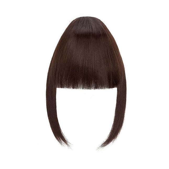 Clip In Hair Bangs Extensions French Hair Bangs Stylish Hair Bangs Hair Pieces medium brown mediumbrown 28cm.