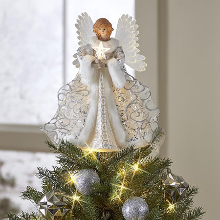 New Style Angel Christmas Tree Top Star Christmas Angel Christmas Tree Ornaments.