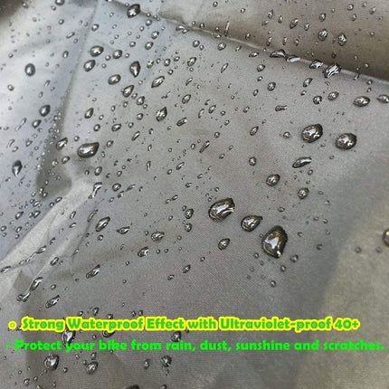 Bicycle cover for outdoor storage, cover/bike storage for mountain bikes. —XL,200*70*110CM,Silver and black,.