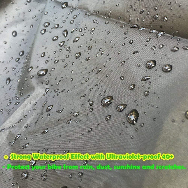 Bicycle cover for outdoor storage, cover/bike storage for mountain bikes. —XL,200*70*110CM,Silver and black,.