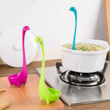 3-Pack Nessie Soup Ladle Loch Ness Design Upright Spoon Home Kitchen Bar Cooking Accessories.