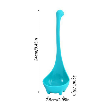3-Pack Nessie Soup Ladle Loch Ness Design Upright Spoon Home Kitchen Bar Cooking Accessories.