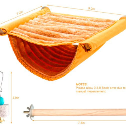 Hamster Hammock Rat Bird Parrot Hanging Warm Bed House Cage.
