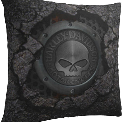 Decorative Pillowcase Harley Davidson Warm and Soft Pillowcase for Decorative Pillowcases in Bed Sofa Outdoor Cushion (H-400).