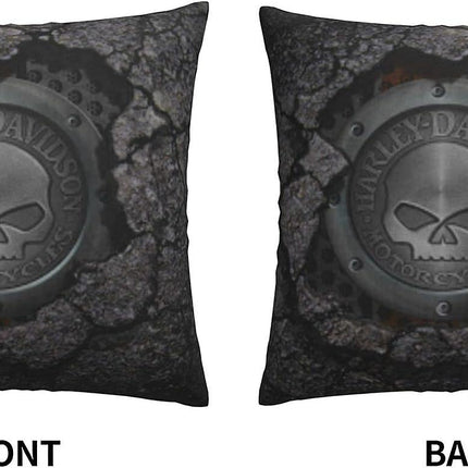 Decorative Pillowcase Harley Davidson Warm and Soft Pillowcase for Decorative Pillowcases in Bed Sofa Outdoor Cushion (H-400).