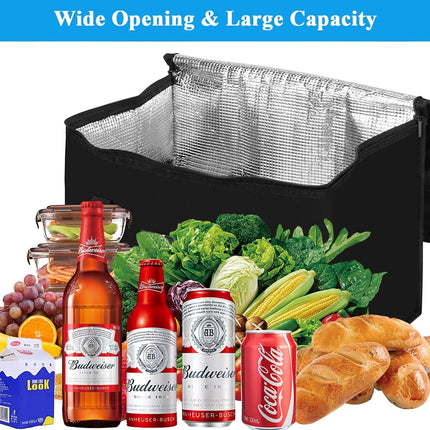 Soft Cooler Bag, 40L Large Cooler Bag, Grocery Bags, Picnic Bag, Thermal Food Delivery Bag, Insulated Bag, Cooler Bag_yux.