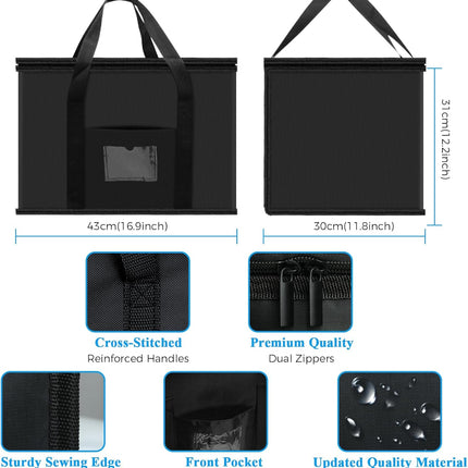 Soft Cooler Bag, 40L Large Cooler Bag, Grocery Bags, Picnic Bag, Thermal Food Delivery Bag, Insulated Bag, Cooler Bag_yux.