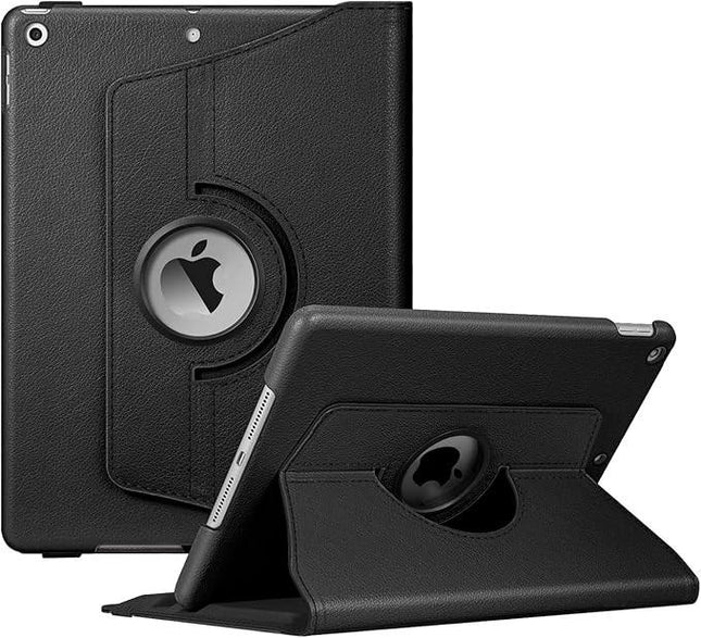 Fintie Rotating Case for iPad 9th Gen (2021) / 8th Gen (2020) / 7th Gen (2019) 10.2 inch - 360 Degree Auto Wake/Sleep, Black.