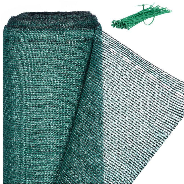 Fence fabric, privacy screen for garden fences & balcony railings, HDPE fabric, UV-stabilized, weatherproof, 1x5m, green.