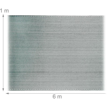 Fence fabric, privacy screen for garden fences & balcony railings, HDPE fabric, UV-stabilized, weatherproof, 1x5m, green.