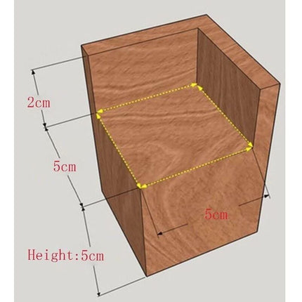 4-pack Furniture Risers Wooden Furniture Risers, Desk and Bed Risers Furniture Lifting Feet Legs up to for Desk Table Bed (Size: 5x5x5cm)...