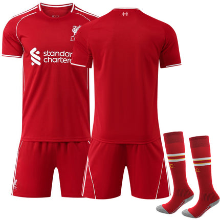 25-26 Liverpool Home Shirt Kids Adult Football Shirt Without Number No Number adult M