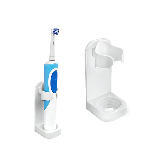 2-pack - Wall-mounted toothbrush holder for electric toothbrushes White white.