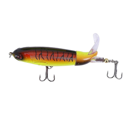 8pcs Whopper Plopper 11cm 15g Floating Popper Fishing Lure Artificial Hard Bait Wobbler Rotating Ta.