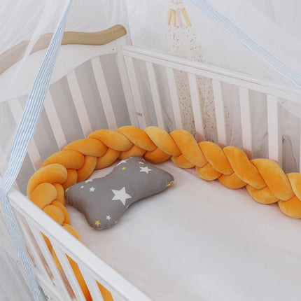 Baby rotating bed snake, bed cover decoration, handmade three-strand braid Light gray Light gray 1 meter.
