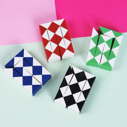 Mini Twist Puzzle Toys Plastic Snake Twist Puzzle Educational Game Toy for Boys Girls Gift.