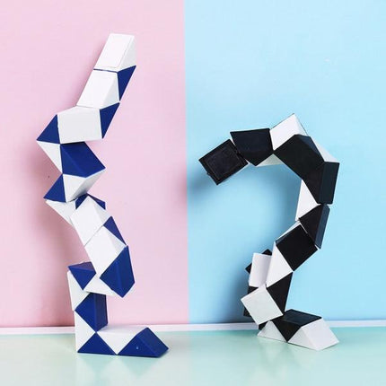 Mini Twist Puzzle Toys Plastic Snake Twist Puzzle Educational Game Toy for Boys Girls Gift.