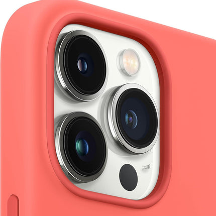 Apple Silicone Case with MagSafe (for iPhone 13 Pro) – Pomelo Pink.