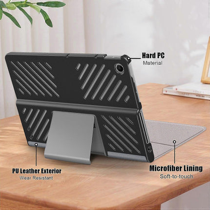Protective Stand for Lenovo Tab Plus 11.5 inch TB351FU with Heat Dissipation in Leather Grey Grey.