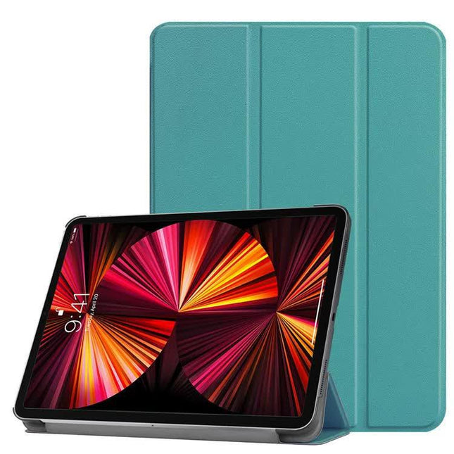 Case for Samsung Galaxy Tab A9+ Plus Tablet Screen Size 11 Inch 2023, Ultra Thin Foldable Hard Back Cover Stand Protector, Dark Blue Gree Green 11 in.
