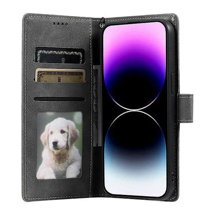 For iPhone 14 Pro Case Embossed Totem Skin Feel Wallet Leather Phone Case_yux.