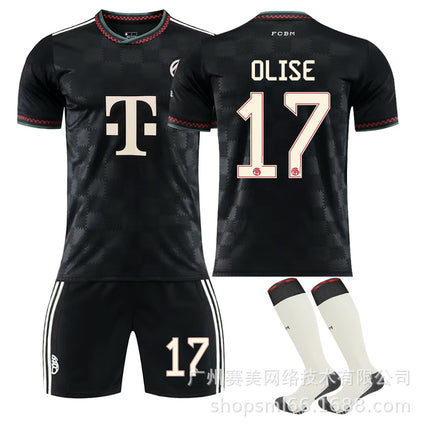 Bayern away shirt set 25-26 (with socks) NO.17 OLISE 28#