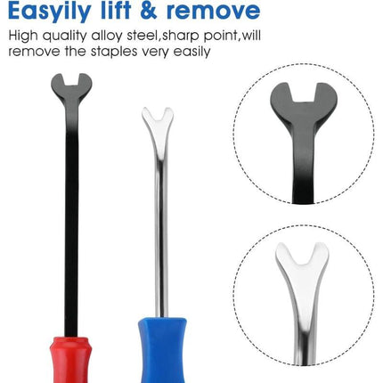 Furniture Staple Removal Tool, Staple Remover Heavy Duty Remover Nail Puller Removal Tool Furniture Nail Remover (2 pcs).