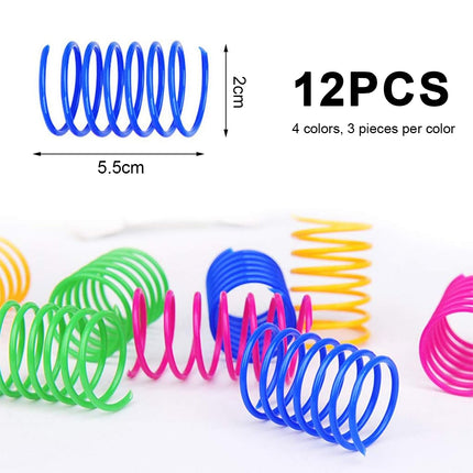 Cat Spiral Spring, Creative Toy to Pass the Time and Keep Shape Interactive Durable Heavy Duty Plastic Colorful Toy for Rocking.