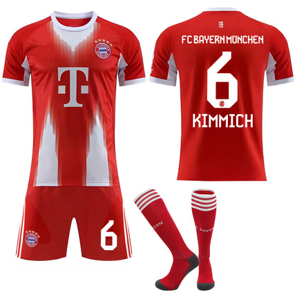 2025-2026 Bayern Munich Home Kids Adult Football Shirt with Socks No.6 KIMMICH No.6 KIMMICH 28