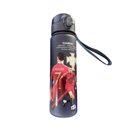 Ronaldo Sport Water Bottle with Blender Ball - BPA-Free Protein Shaker Cup B 560ml.