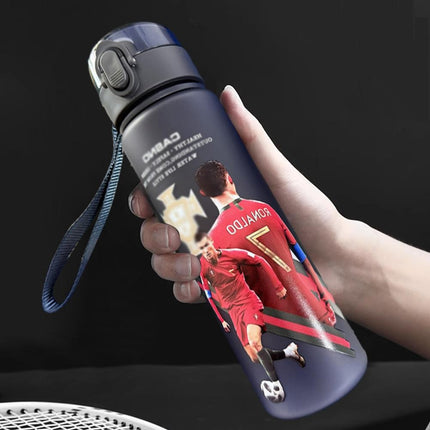 Ronaldo Sport Water Bottle with Blender Ball - BPA-Free Protein Shaker Cup B 560ml.