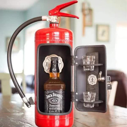 Metal Wine Storage Box, Creative Fire Extinguisher for Men, Wall Decoration, Fire Extinguisher Wine Storage Box.