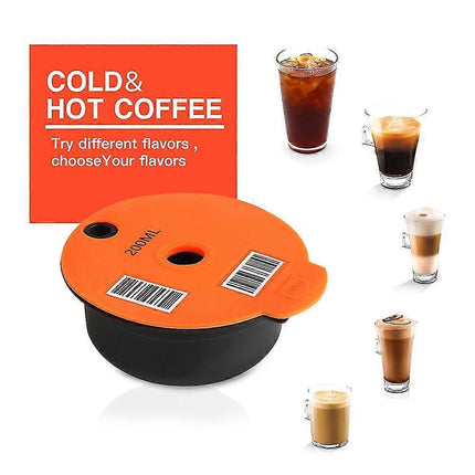 Refillable Coffee Capsules for Tassimo Bosch Machine Reusable Coffee Capsule Eco-Friendly 200ml.