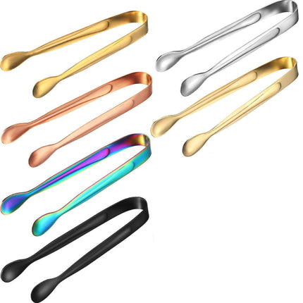 Sugar Clips, Candy Clips 6 pcs Multicolor Stainless Steel Ice Stick for Party Wedding Gifts Salad Bar and Kitchen.