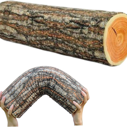 Creative natural wood design log soft chair cushions pillows round wood grain stump shaped decorative pillows pillowcase home decor.