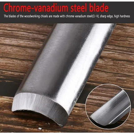 4-piece wood chisel set, chisel set for wood carving and DIY.