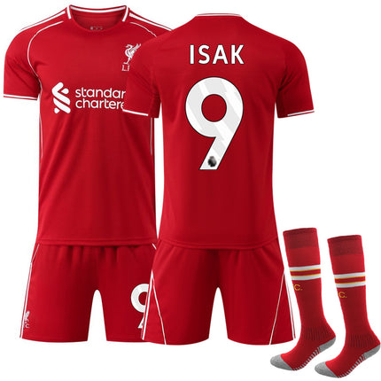 2526 Liverpool Home Kids Adult Football Shirt Kit No.9 Isak No.9 Isak adult S