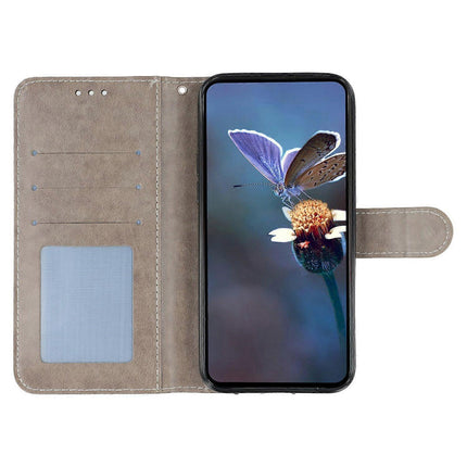 Case for iPhone 16e Lace Flowers PU Leather Flip Wallet Case.