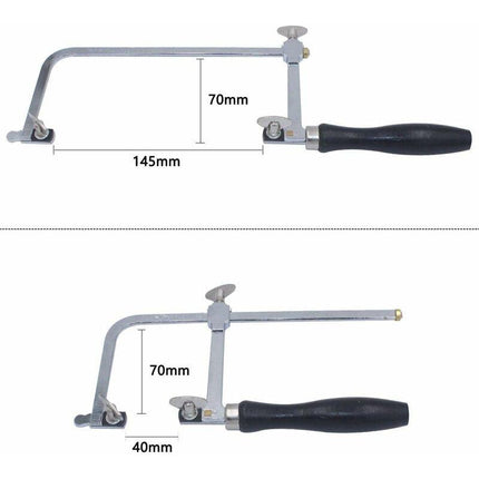 Adjustable Jeweler's Saw with 144 Blades - Professional Equipment for Jewelry Making.
