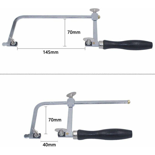 Adjustable Jeweler's Saw with 144 Blades - Professional Equipment for Jewelry Making.