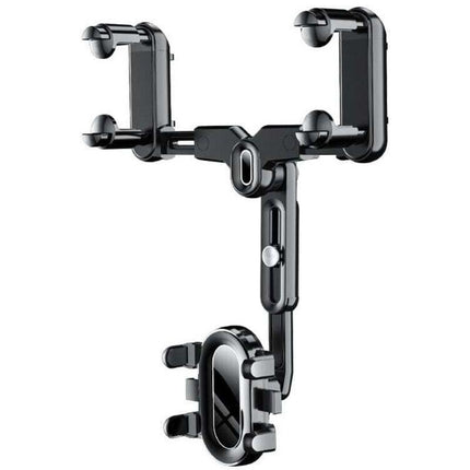 Car Rearview Mirror Phone Holder 360 Rotating Navigation Mount for Car.